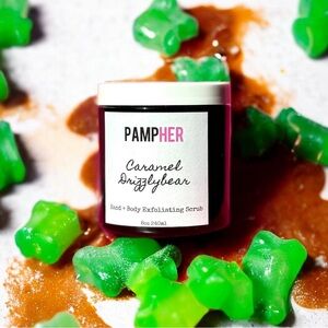 PAMPHER CARAMELIZED GUMMY BEAR HAND + BODY EXFOLIANT SCRUB